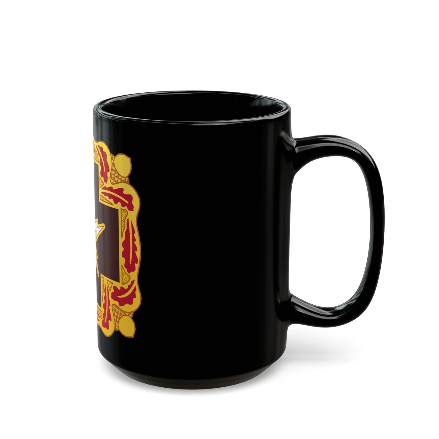 345 Medical Battalion (U.S. Army) Black Coffee Mug-The Sticker Space