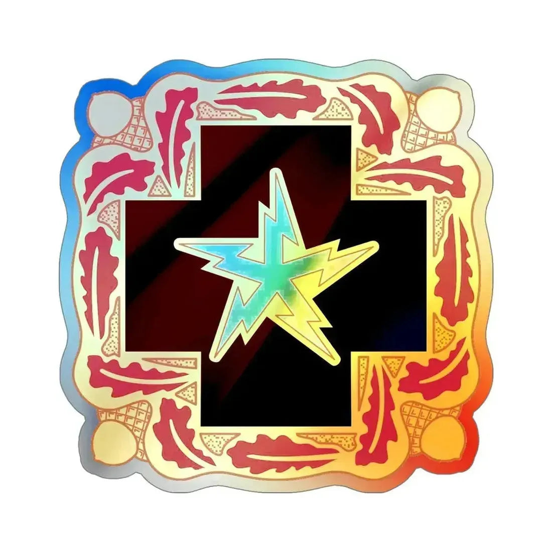 345 Medical Battalion (U.S. Army) Holographic STICKER Die-Cut Vinyl Decal 5 Inch Holographic - The Sticker Space