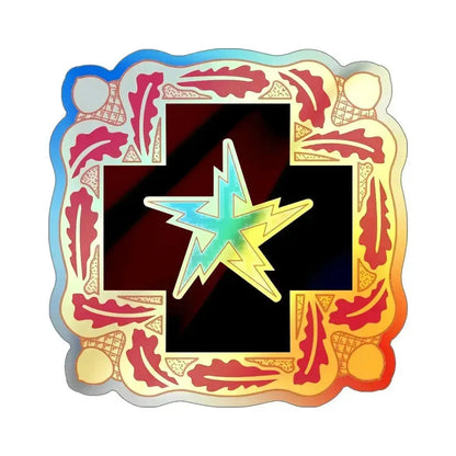 345 Medical Battalion (U.S. Army) Holographic STICKER Die-Cut Vinyl Decal 6 Inch Holographic - The Sticker Space