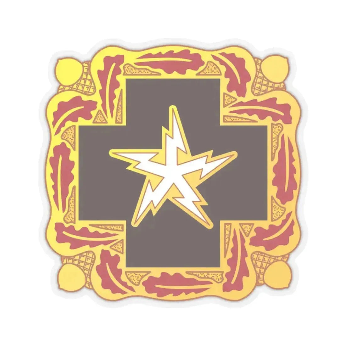 345 Medical Battalion (U.S. Army) STICKER Vinyl Kiss-Cut Decal 4 Inch Transparent - The Sticker Space