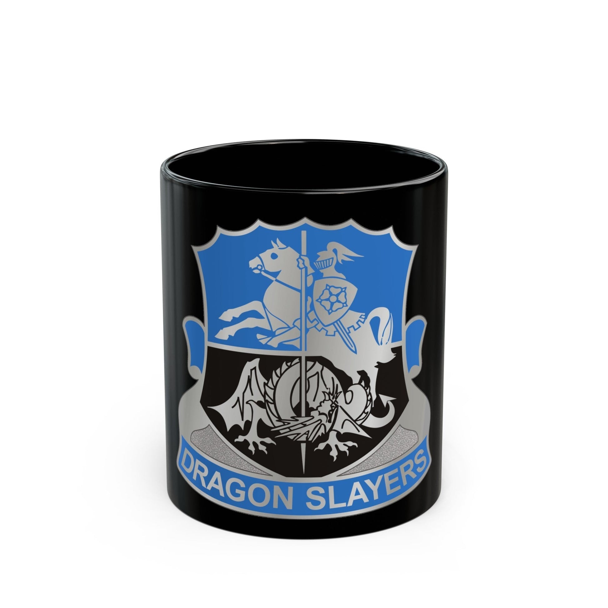 345 Military Intelligence Battalion (U.S. Army) Black Coffee Mug-11oz-The Sticker Space