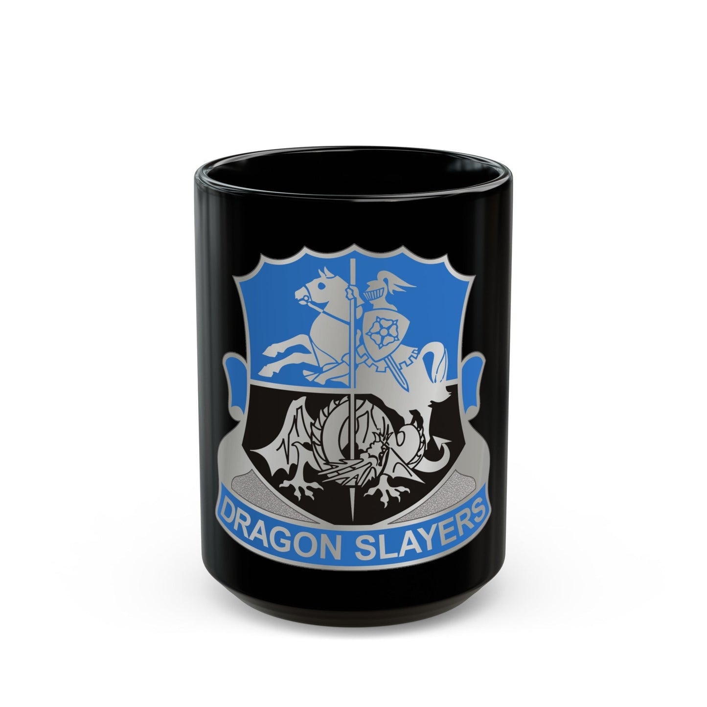 345 Military Intelligence Battalion (U.S. Army) Black Coffee Mug-15oz-The Sticker Space