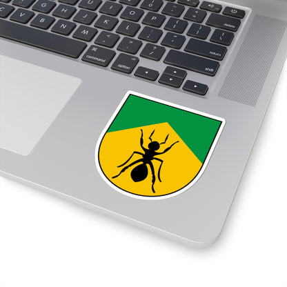 Ahja seal (Estonia) (Coat of Arms) STICKER Vinyl Kiss-Cut Decal