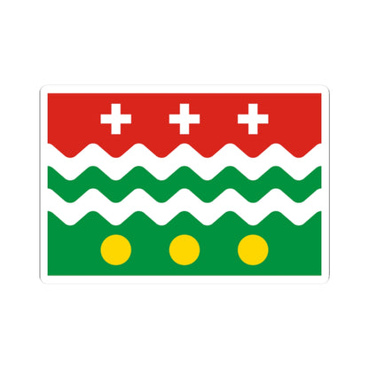 Flag of Molokovsky rayon Tver oblast (Russia) STICKER Vinyl Kiss-Cut Decal
