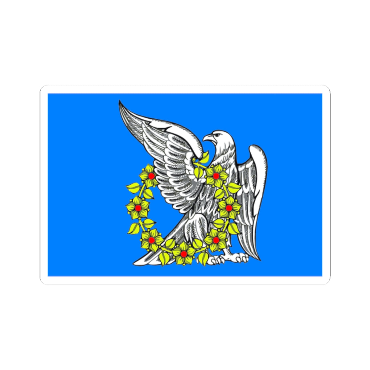 Flag Rakhya Leningrad oblast (Russia) STICKER Vinyl Kiss-Cut Decal