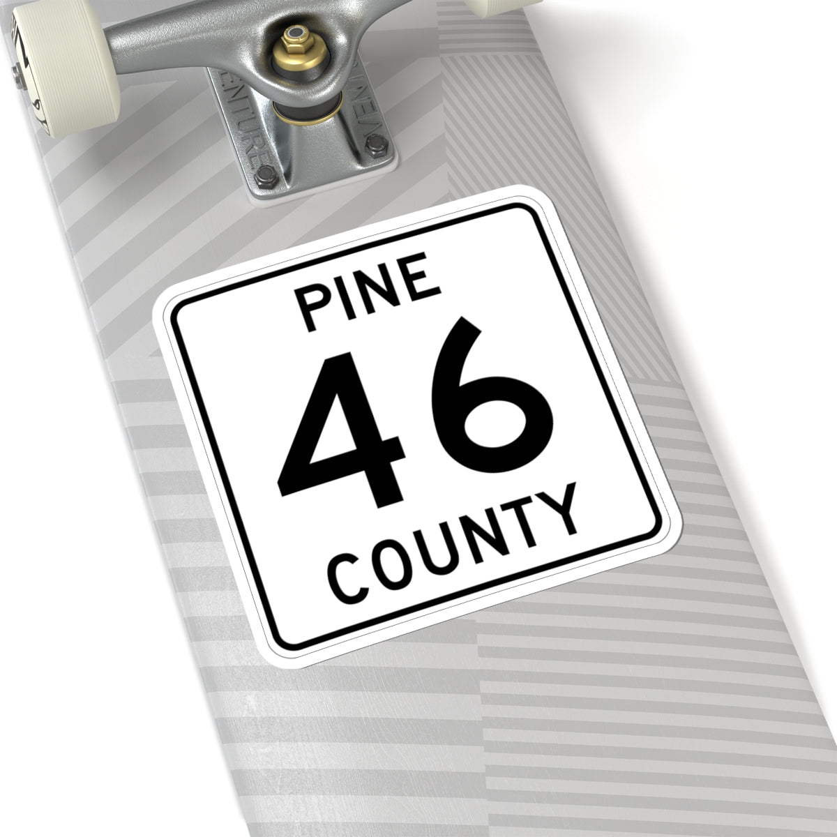 Pine County Route 46 MN (Minnesota) (Road Sign) STICKER Vinyl Kiss-Cut Decal