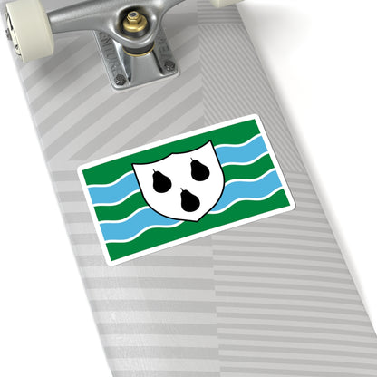 Flag of Worcestershire (England) STICKER Vinyl Kiss-Cut Decal