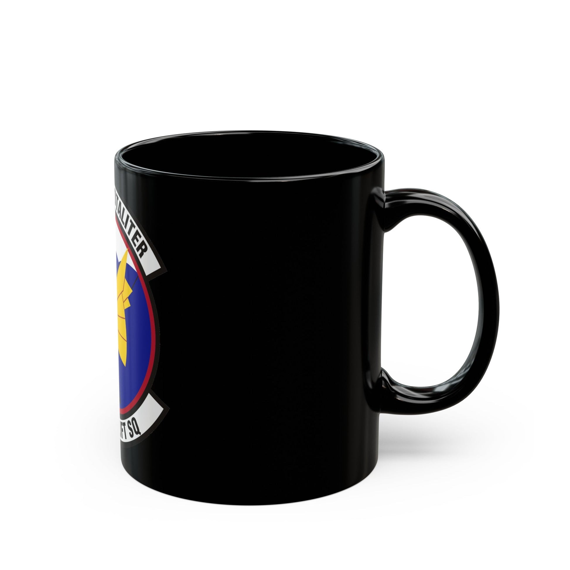 345th Airlift Squadron (U.S. Air Force) Black Coffee Mug-The Sticker Space