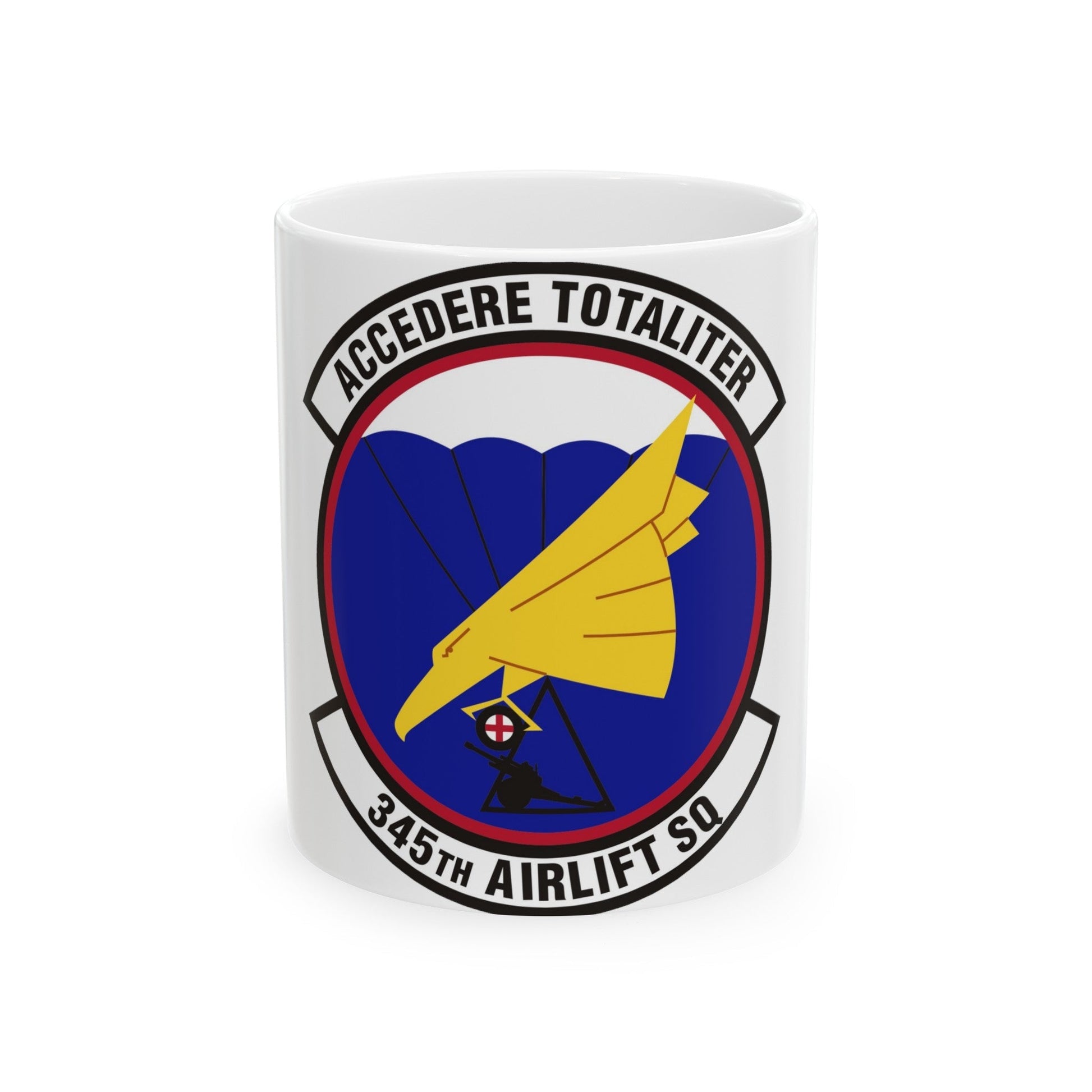 345th Airlift Squadron (U.S. Air Force) White Coffee Mug-11oz-The Sticker Space