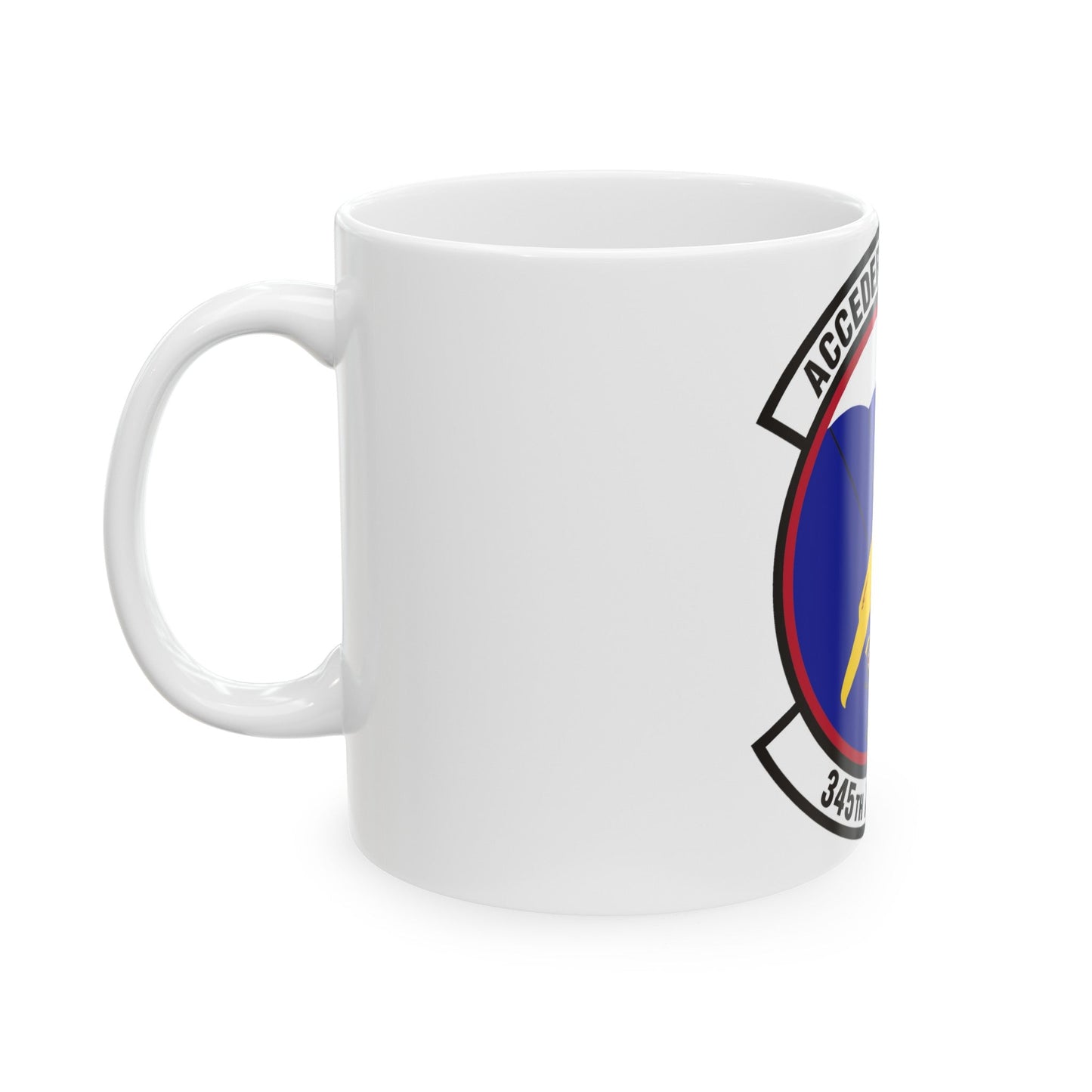 345th Airlift Squadron (U.S. Air Force) White Coffee Mug-The Sticker Space