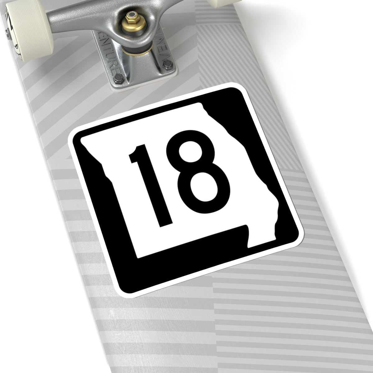 MO-18 (Missouri) (Road Sign) STICKER Vinyl Kiss-Cut Decal