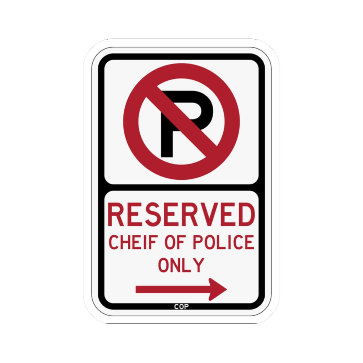 PBOT Road sign P4200R (Oregon) (Road Sign) STICKER Vinyl Kiss-Cut Decal