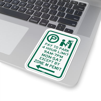 PBOT Road sign P4426L (Oregon) (Road Sign) STICKER Vinyl Kiss-Cut Decal