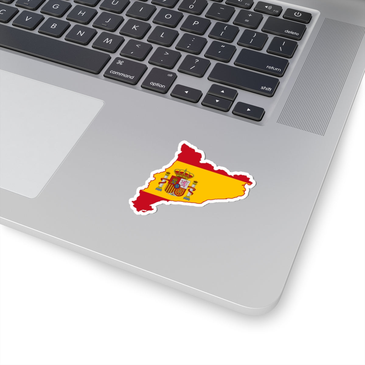 Flag map of Catalonia Spain (Spain) STICKER Vinyl Kiss-Cut Decal