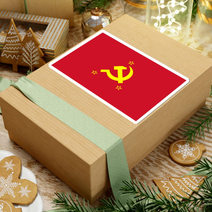 Flag of the Communist Party of the Philippines alternative (Philippines) STICKER Vinyl Kiss-Cut Decal
