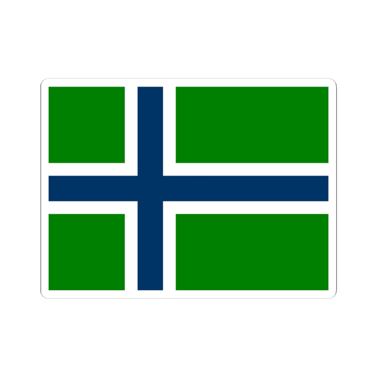 Flag of South Uist (Scotland) STICKER Vinyl Kiss-Cut Decal