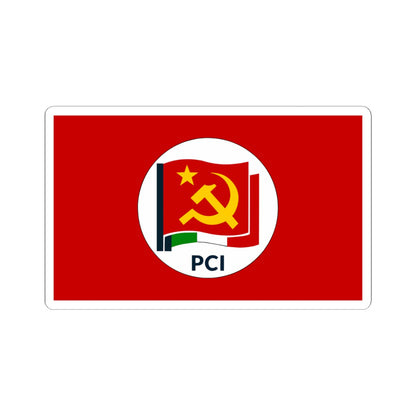 Flag of the Italian Communist Party 2016 (Italy) STICKER Vinyl Kiss-Cut Decal
