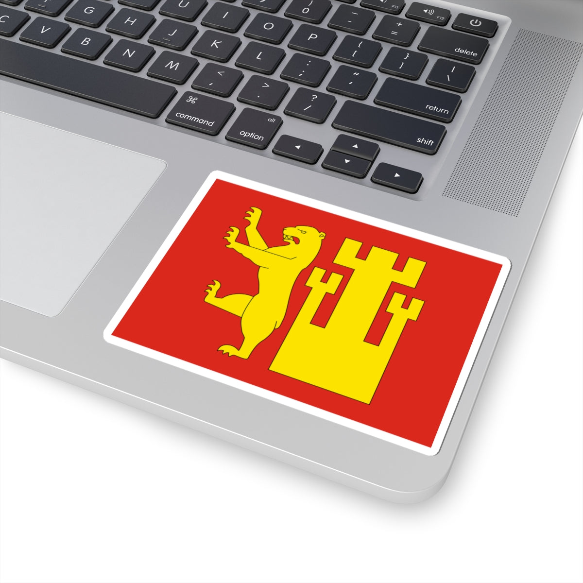 Flag of Fredrikstad (Norway) STICKER Vinyl Kiss-Cut Decal