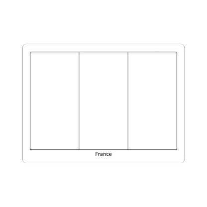 Flag of France colouring page (France) STICKER Vinyl Kiss-Cut Decal