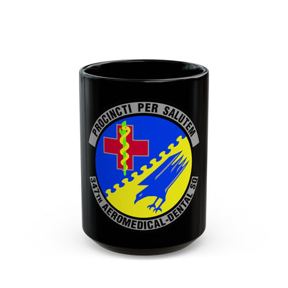 347th Aeromedical Dental Squadron (U.S. Air Force) Black Coffee Mug-15oz-The Sticker Space