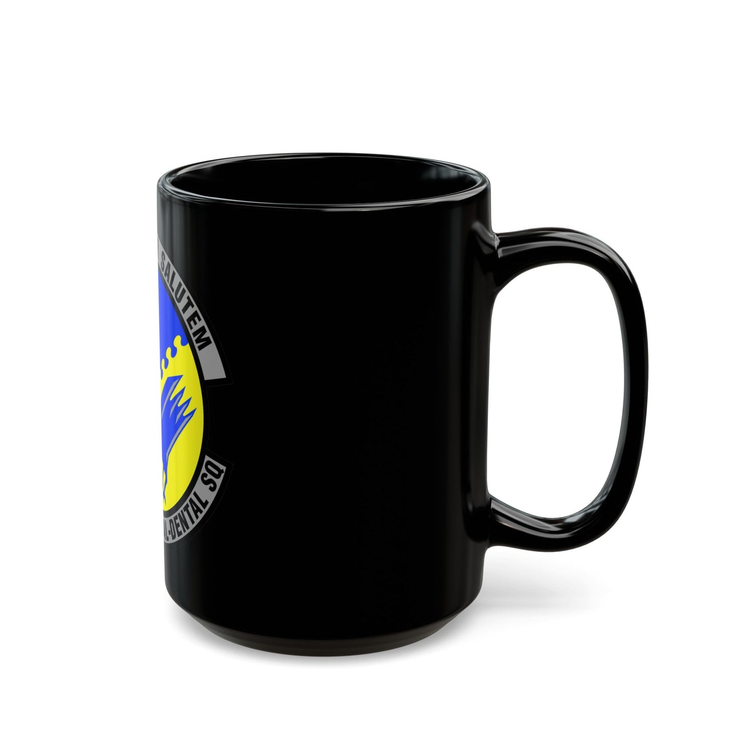 347th Aeromedical Dental Squadron (U.S. Air Force) Black Coffee Mug-The Sticker Space