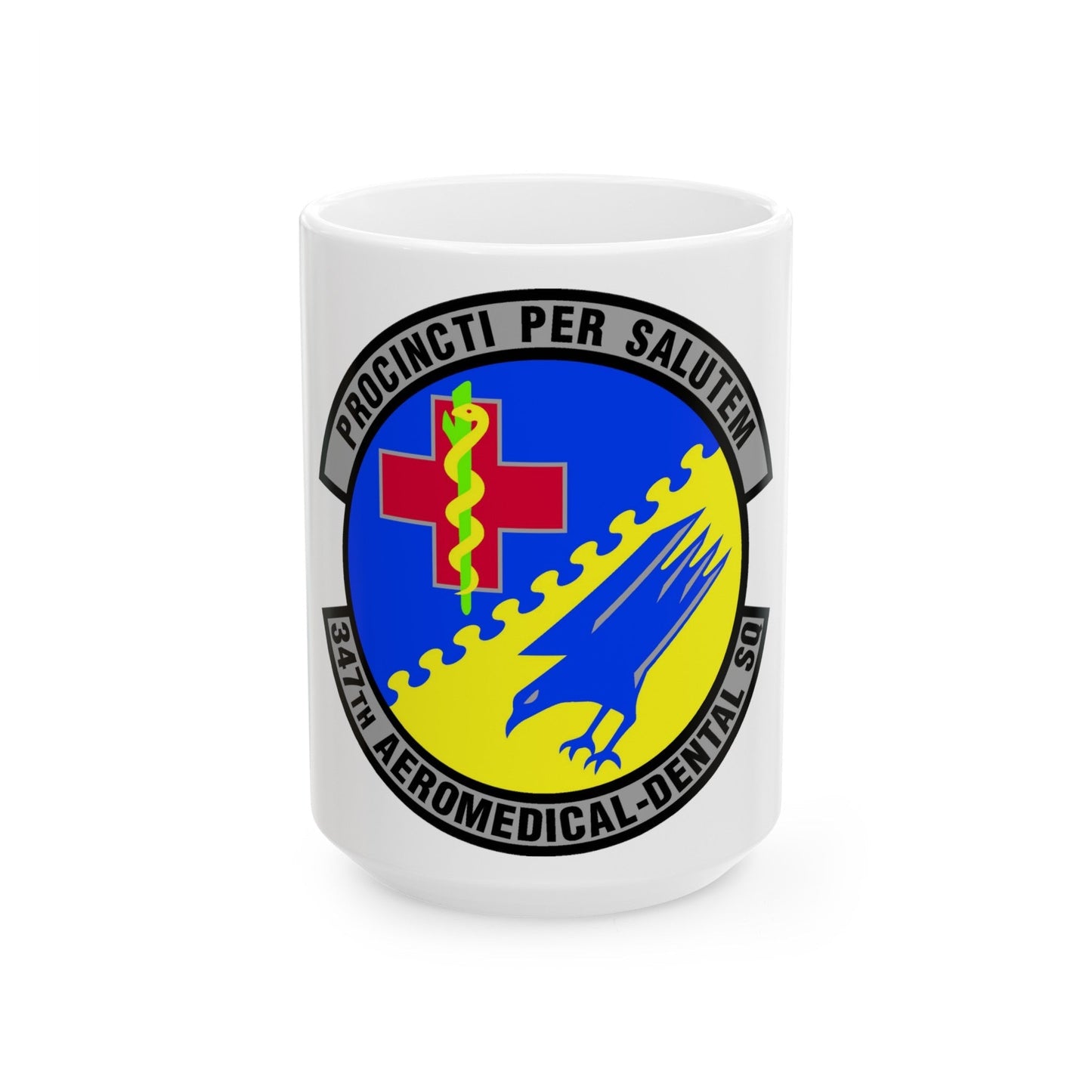 347th Aeromedical Dental Squadron (U.S. Air Force) White Coffee Mug-15oz-The Sticker Space