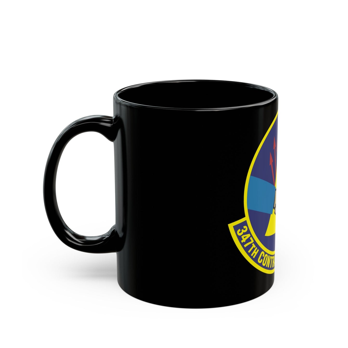 347th Contracting Squadron (U.S. Air Force) Black Coffee Mug-The Sticker Space