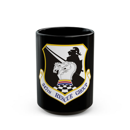 347th Rescue Group (U.S. Air Force) Black Coffee Mug-15oz-The Sticker Space