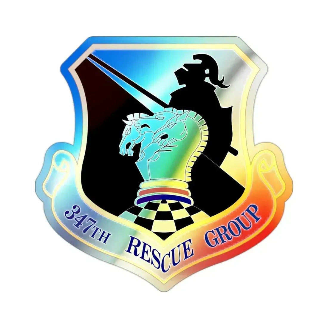 347th Rescue Group (U.S. Air Force) Holographic STICKER Die-Cut Vinyl Decal - The Sticker Space
