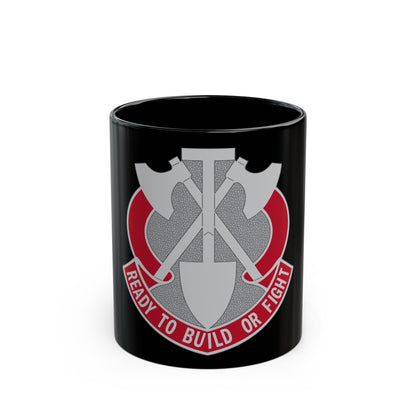 348 Engineer Group (U.S. Army) Black Coffee Mug-11oz-The Sticker Space