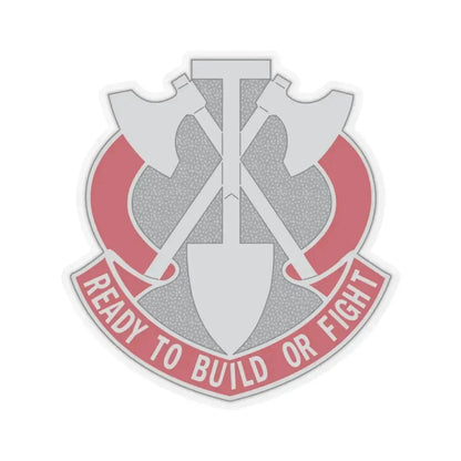 348 Engineer Group (U.S. Army) STICKER Vinyl Kiss-Cut Decal 2 Inch Transparent - The Sticker Space