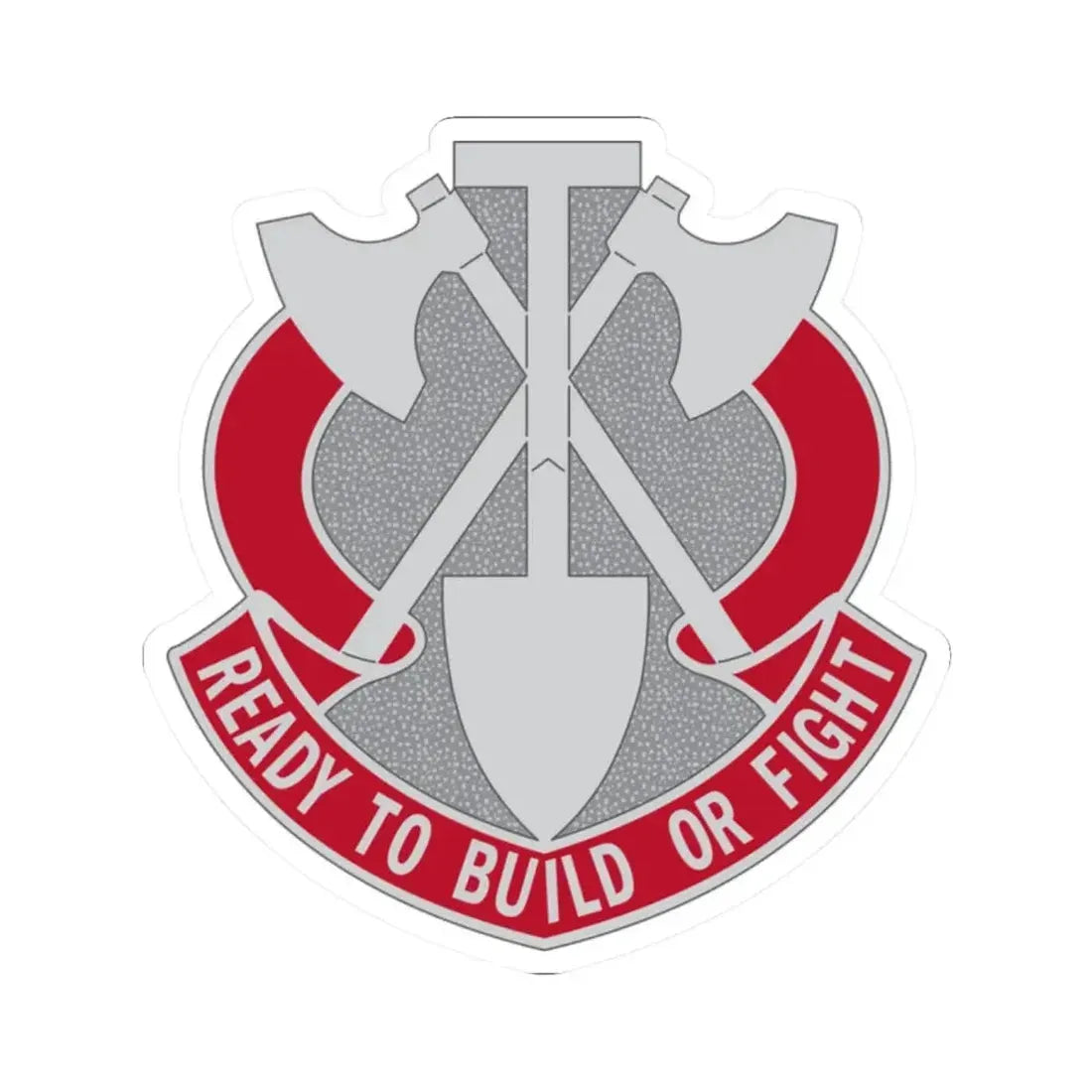 348 Engineer Group (U.S. Army) STICKER Vinyl Kiss-Cut Decal 2 Inch White - The Sticker Space