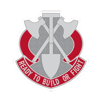 348 Engineer Group (U.S. Army) STICKER Vinyl Kiss-Cut Decal 2 Inch White - The Sticker Space