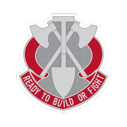 348 Engineer Group (U.S. Army) STICKER Vinyl Kiss-Cut Decal 3 Inch White - The Sticker Space