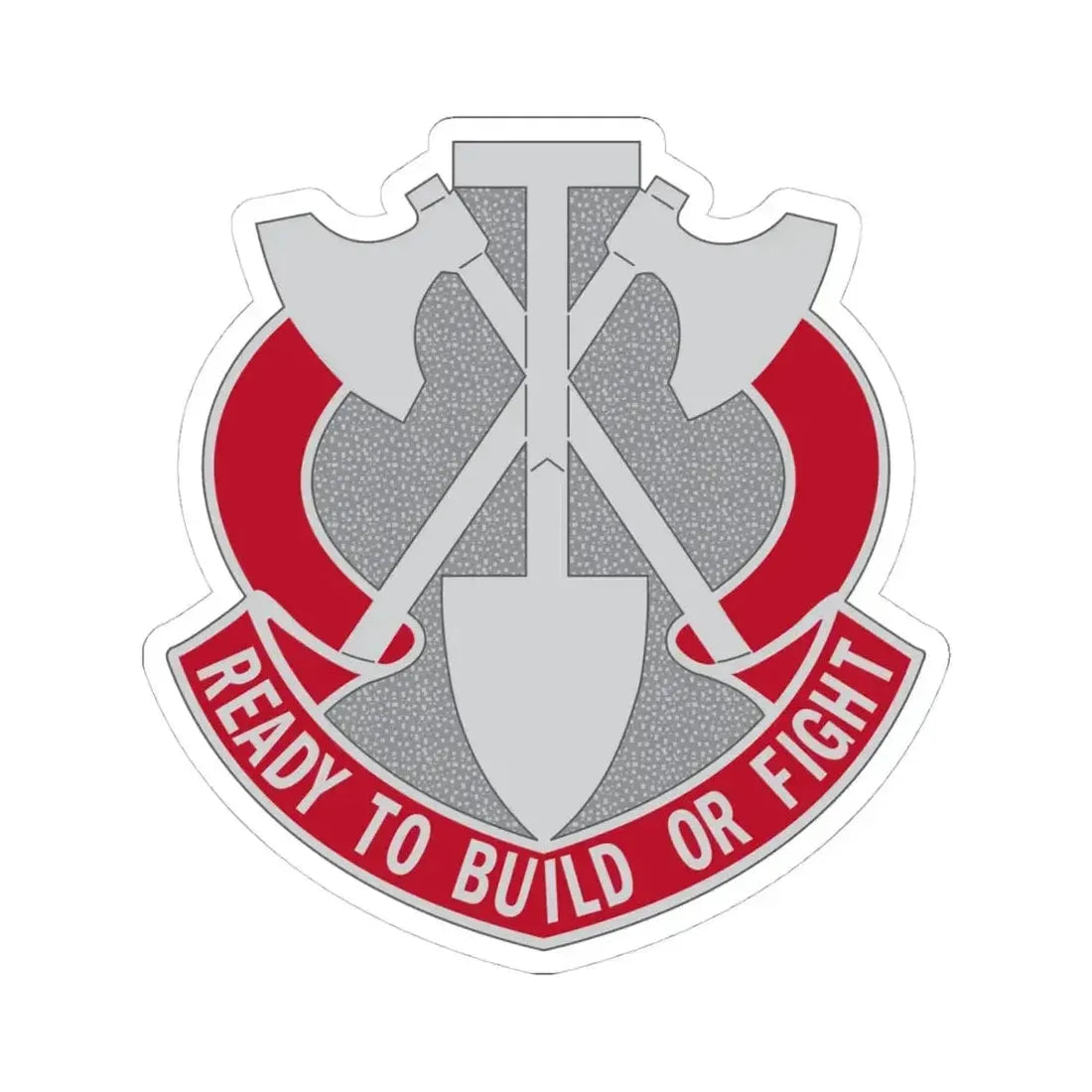 348 Engineer Group (U.S. Army) STICKER Vinyl Kiss-Cut Decal 4 Inch White - The Sticker Space