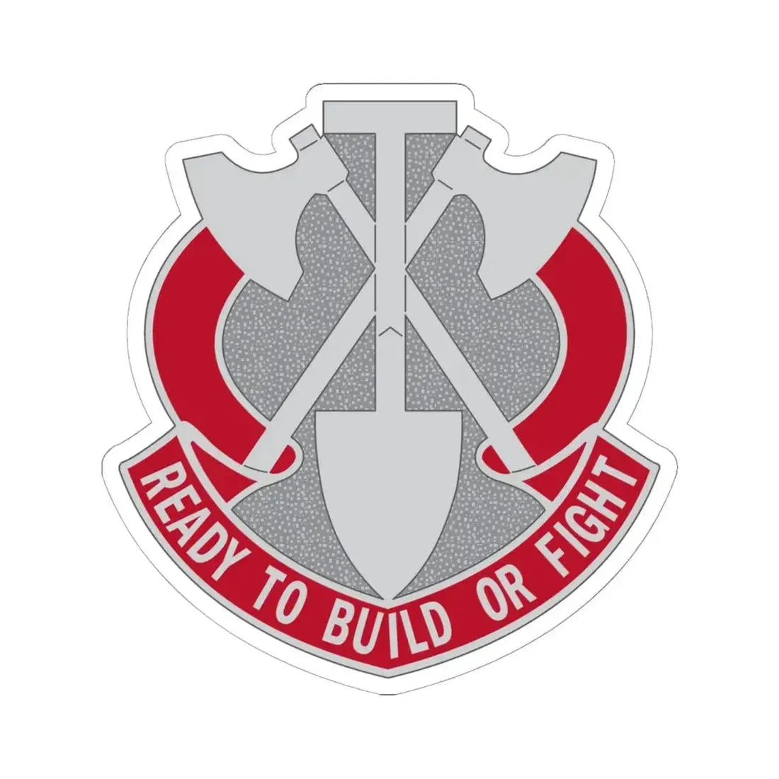 348 Engineer Group (U.S. Army) STICKER Vinyl Kiss-Cut Decal 6 Inch White - The Sticker Space