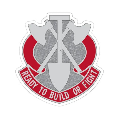 348 Engineer Group (U.S. Army) STICKER Vinyl Kiss-Cut Decal 6 Inch White - The Sticker Space