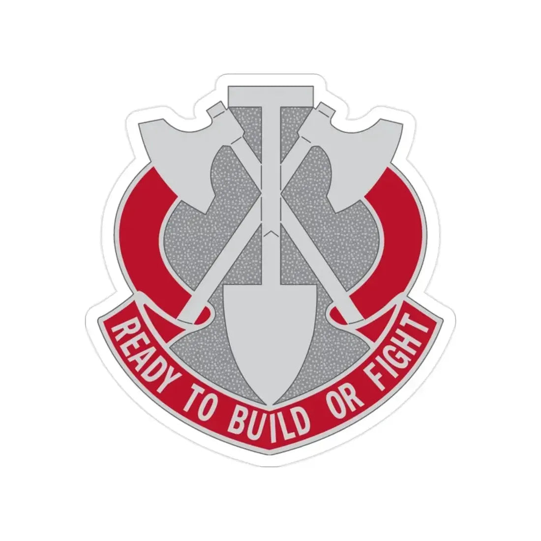 348 Engineer Group (U.S. Army) Transparent STICKER Die-Cut Vinyl Decal 2 Inch - The Sticker Space