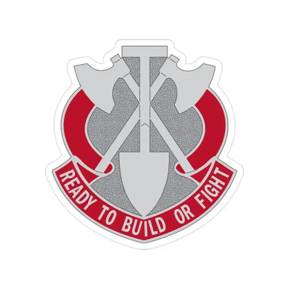 348 Engineer Group (U.S. Army) Transparent STICKER Die-Cut Vinyl Decal 2 Inch - The Sticker Space