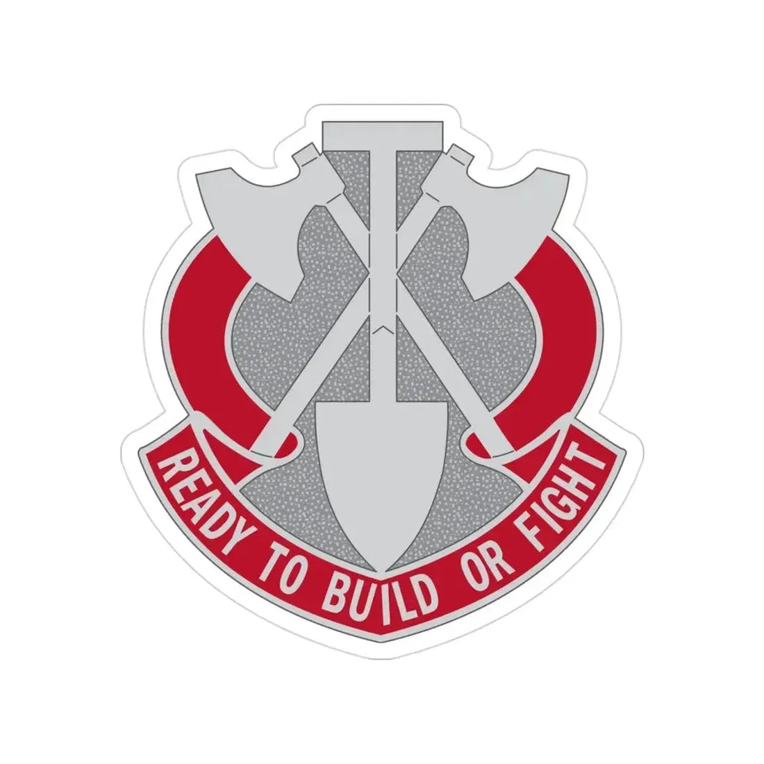 348 Engineer Group (U.S. Army) Transparent STICKER Die-Cut Vinyl Decal 3 Inch - The Sticker Space