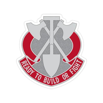 348 Engineer Group (U.S. Army) Transparent STICKER Die-Cut Vinyl Decal 3 Inch - The Sticker Space