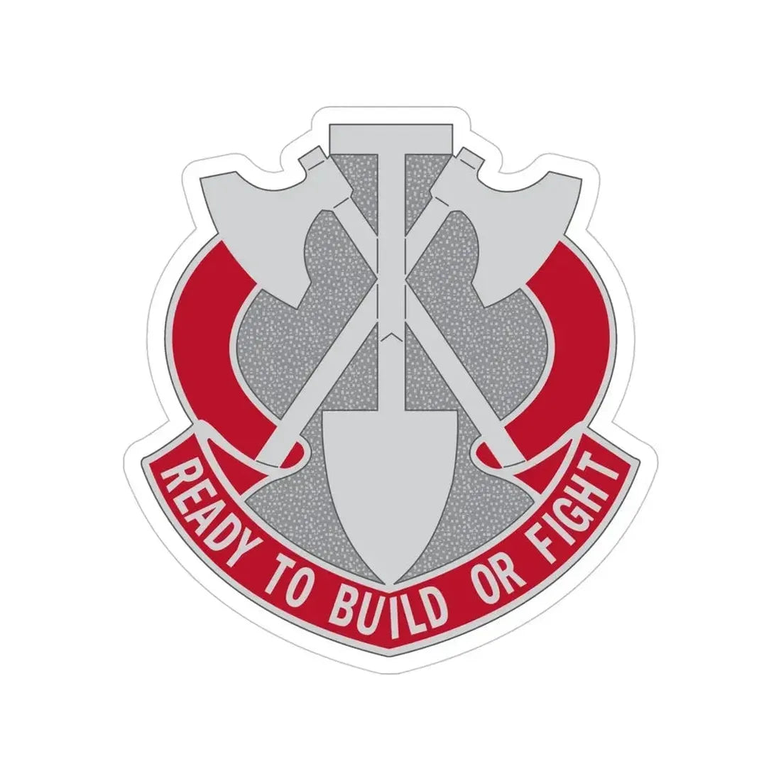 348 Engineer Group (U.S. Army) Transparent STICKER Die-Cut Vinyl Decal 5 Inch - The Sticker Space