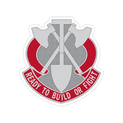 348 Engineer Group (U.S. Army) Transparent STICKER Die-Cut Vinyl Decal 5 Inch - The Sticker Space