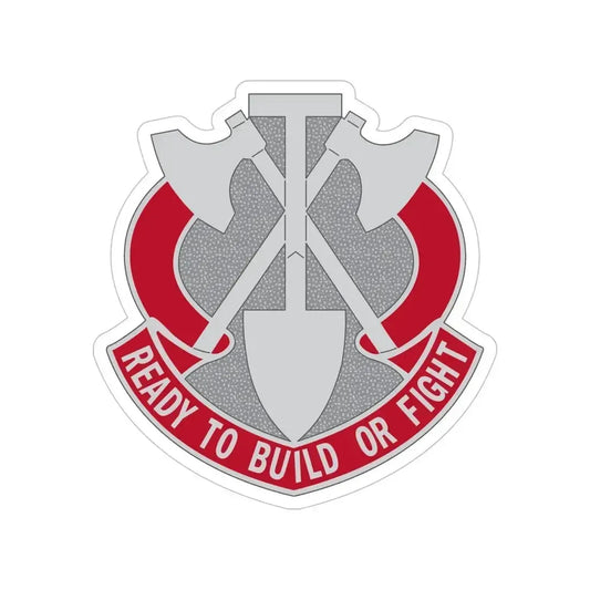 348 Engineer Group (U.S. Army) Transparent STICKER Die-Cut Vinyl Decal 6 Inch - The Sticker Space