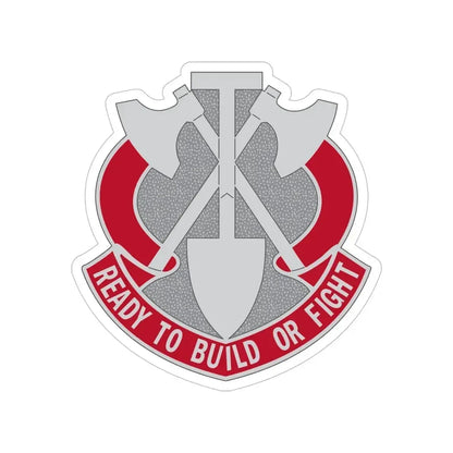 348 Engineer Group (U.S. Army) Transparent STICKER Die-Cut Vinyl Decal 6 Inch - The Sticker Space