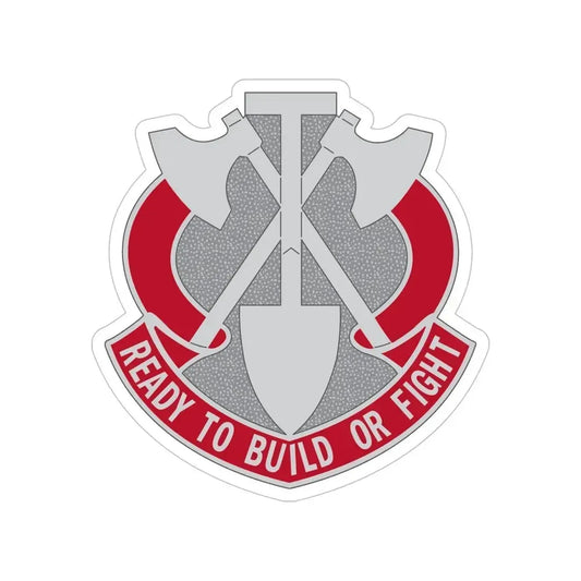 348 Engineer Group (U.S. Army) Transparent STICKER Die-Cut Vinyl Decal 6 Inch - The Sticker Space