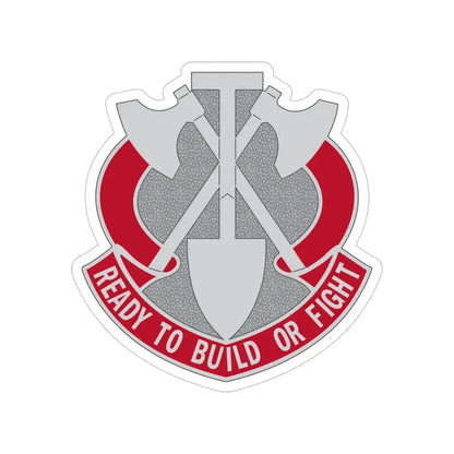 348 Engineer Group (U.S. Army) Transparent STICKER Die-Cut Vinyl Decal - The Sticker Space