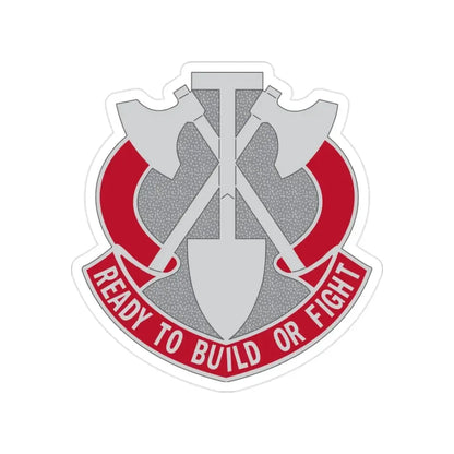 348 Engineer Group (U.S. Army) Transparent STICKER Die-Cut Vinyl Decal - The Sticker Space