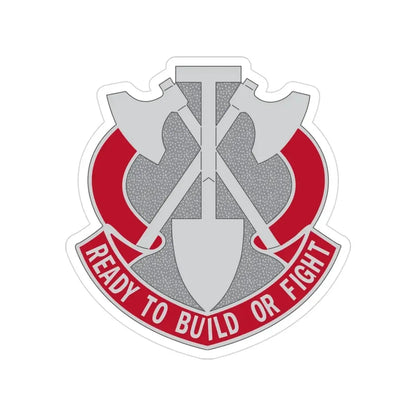 348 Engineer Group (U.S. Army) Transparent STICKER Die-Cut Vinyl Decal - The Sticker Space