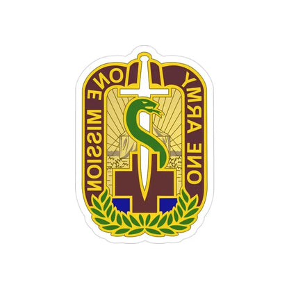 348 Field Hospital (U.S. Army) REVERSE PRINT Transparent Die-Cut STICKER - The Sticker Space